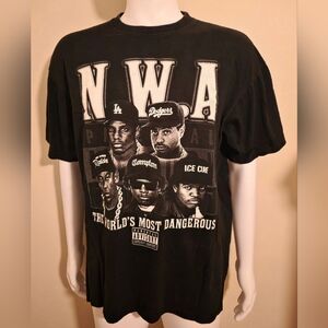 Vintage IcedOut N.W.A T-Shirt The World's Most Dangerous Hip Hop.